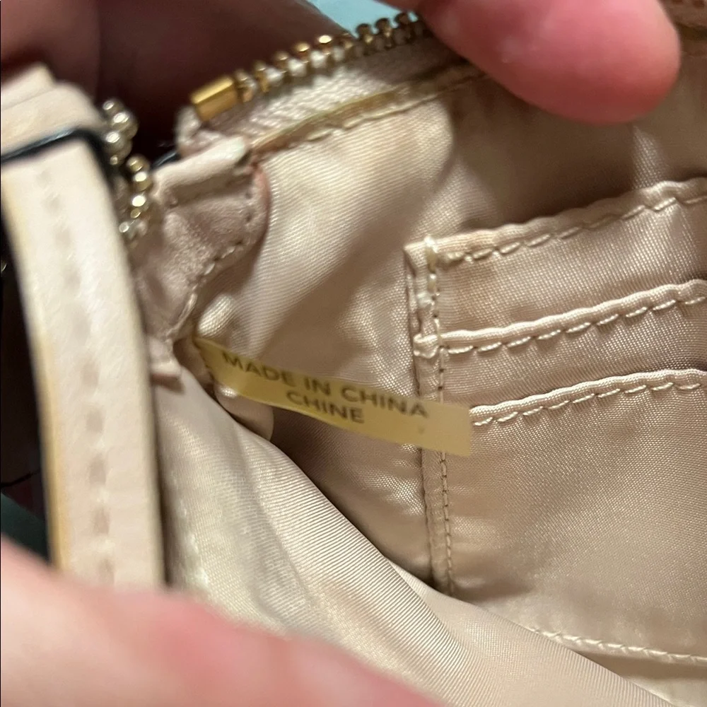 Coach Beige Snake Print small Clutch